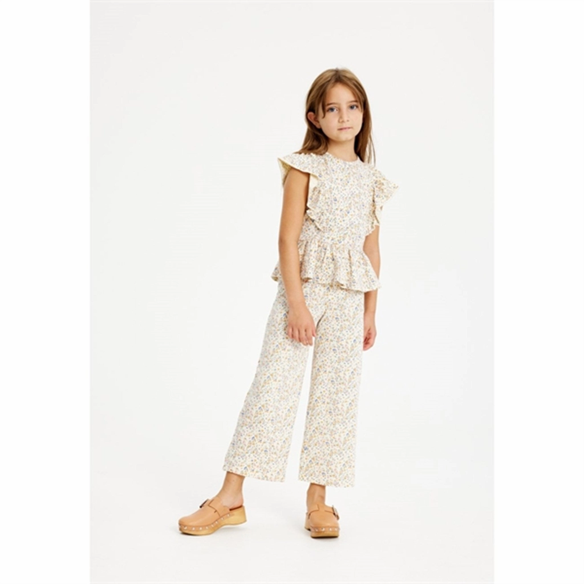 THE NEW White Swan Tiny Flower AOP Geneva Culotte Jumpsuit Relax Weekend Wedding Youth