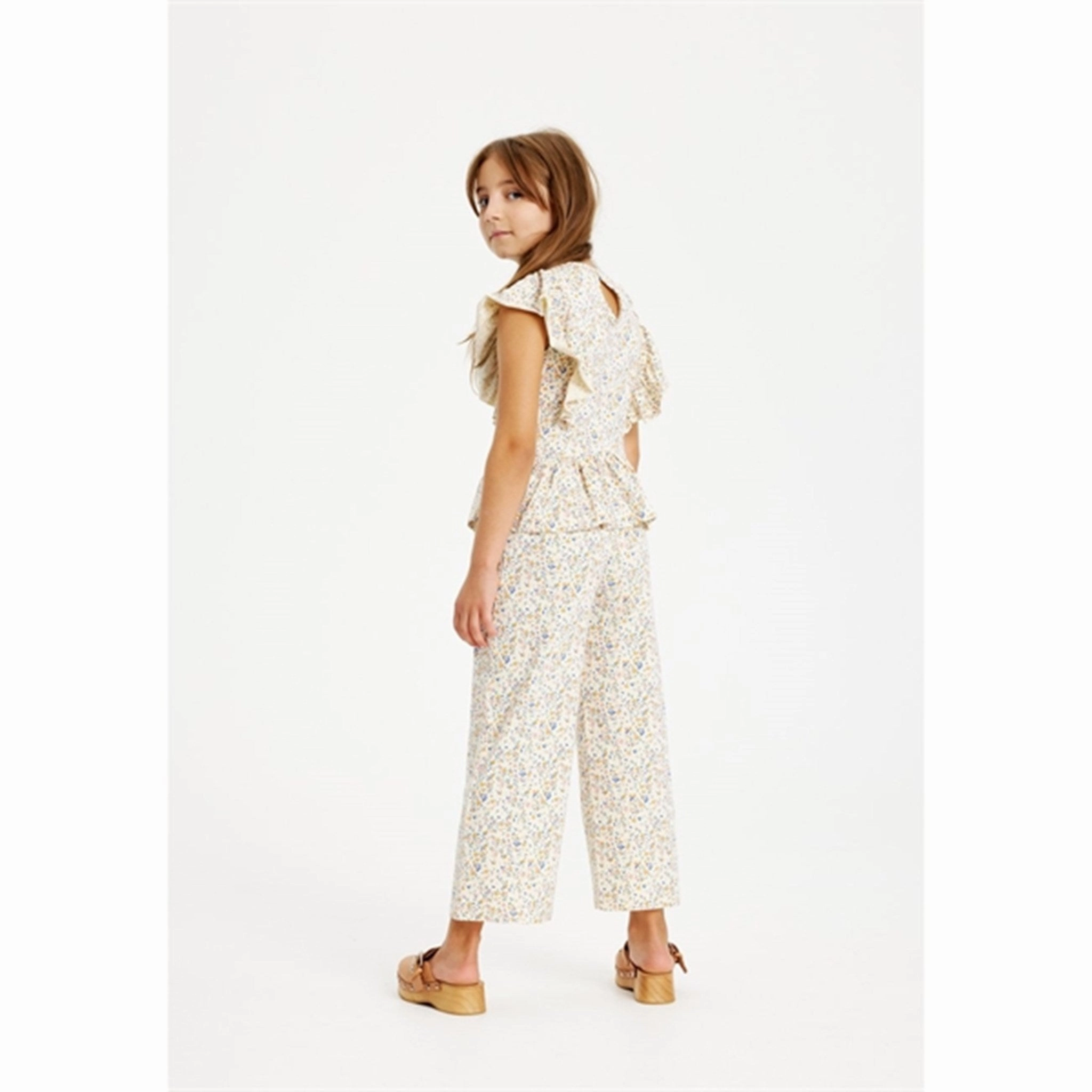 THE NEW White Swan Tiny Flower AOP Geneva Culotte Jumpsuit Training Active Fine Beach