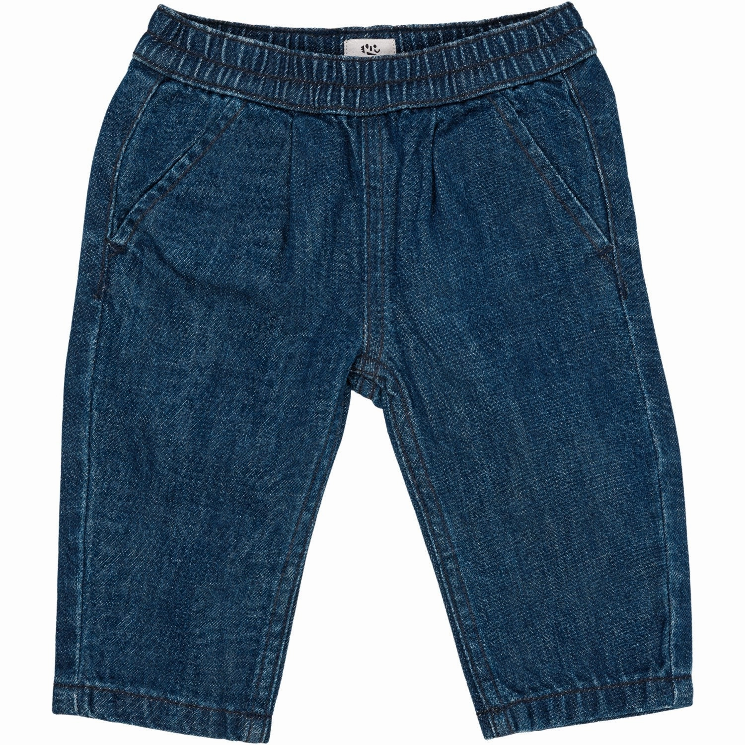Daily Essential High Quality Bold Look Summer Vibes Copenhagen Colors Dark Indigo Blue Washed Organic Baby Jeans