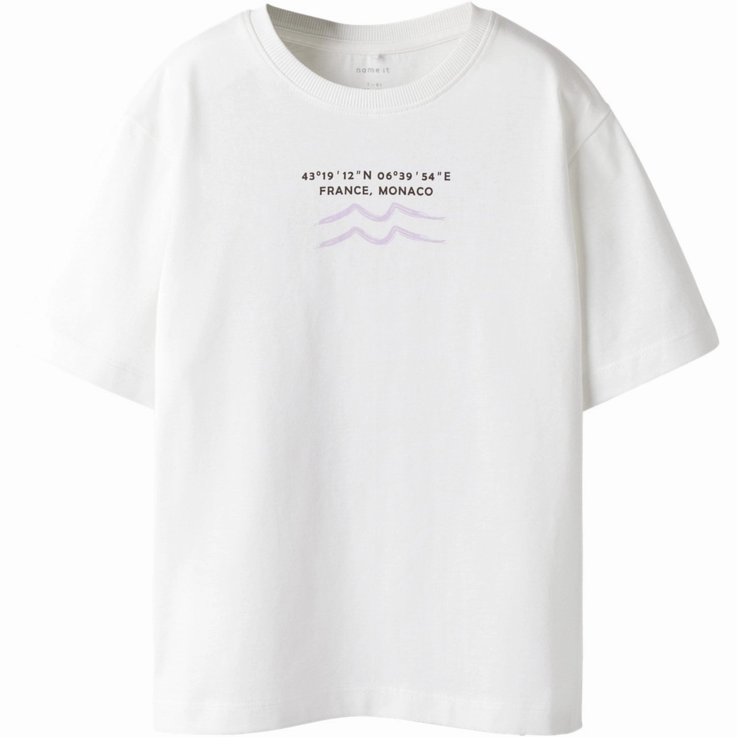 Name It Cloud Dancer Nkfhellia Ss Nreg Top LayeredSleeveConstruction