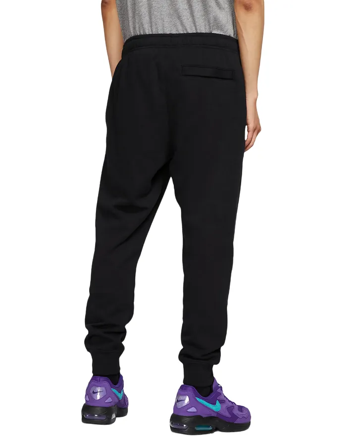 Contoured Panel Design Nike Pantalone sportivo da uomo con polsino al fondo Jogger Club BV2679-010 nero