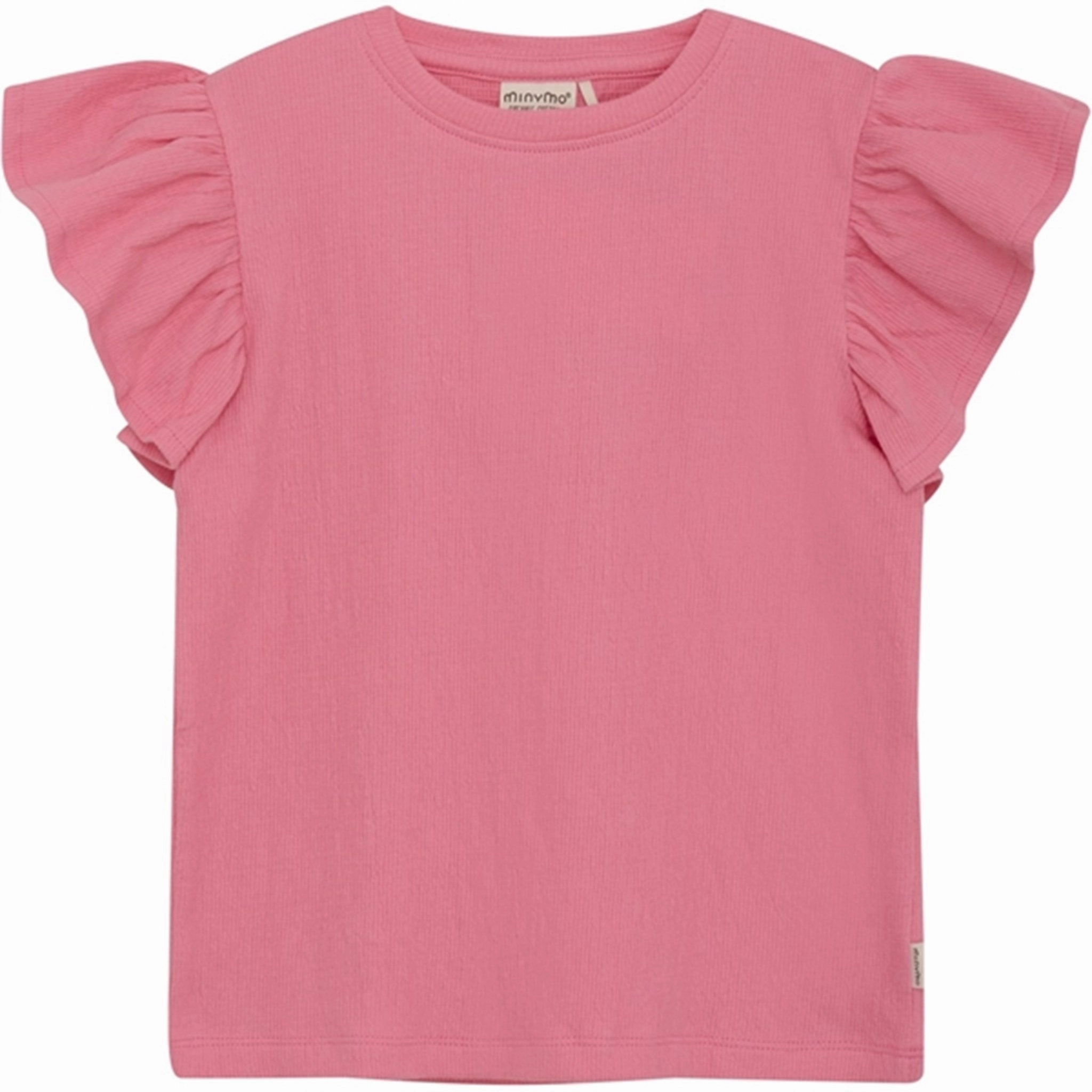 Minymo Morning Glory T-shirt Leather combination Anti Shrinkage Treatment