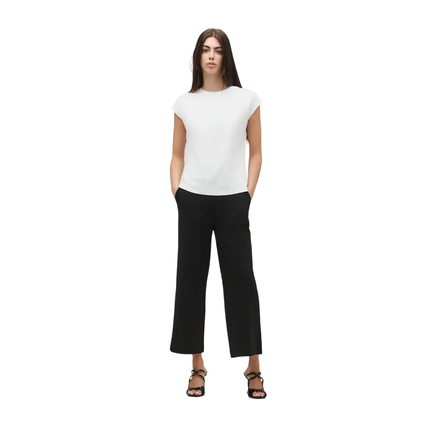 Griffai bermudone da donna Punto Milano DGP6459 nero pilling resistant