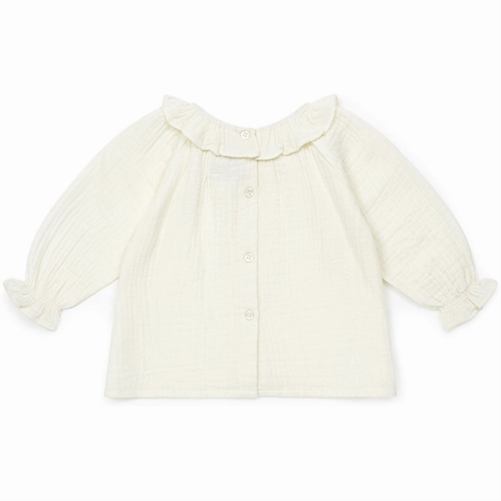 Non Restrictive Armhole BONTON Cream Solane Blouse