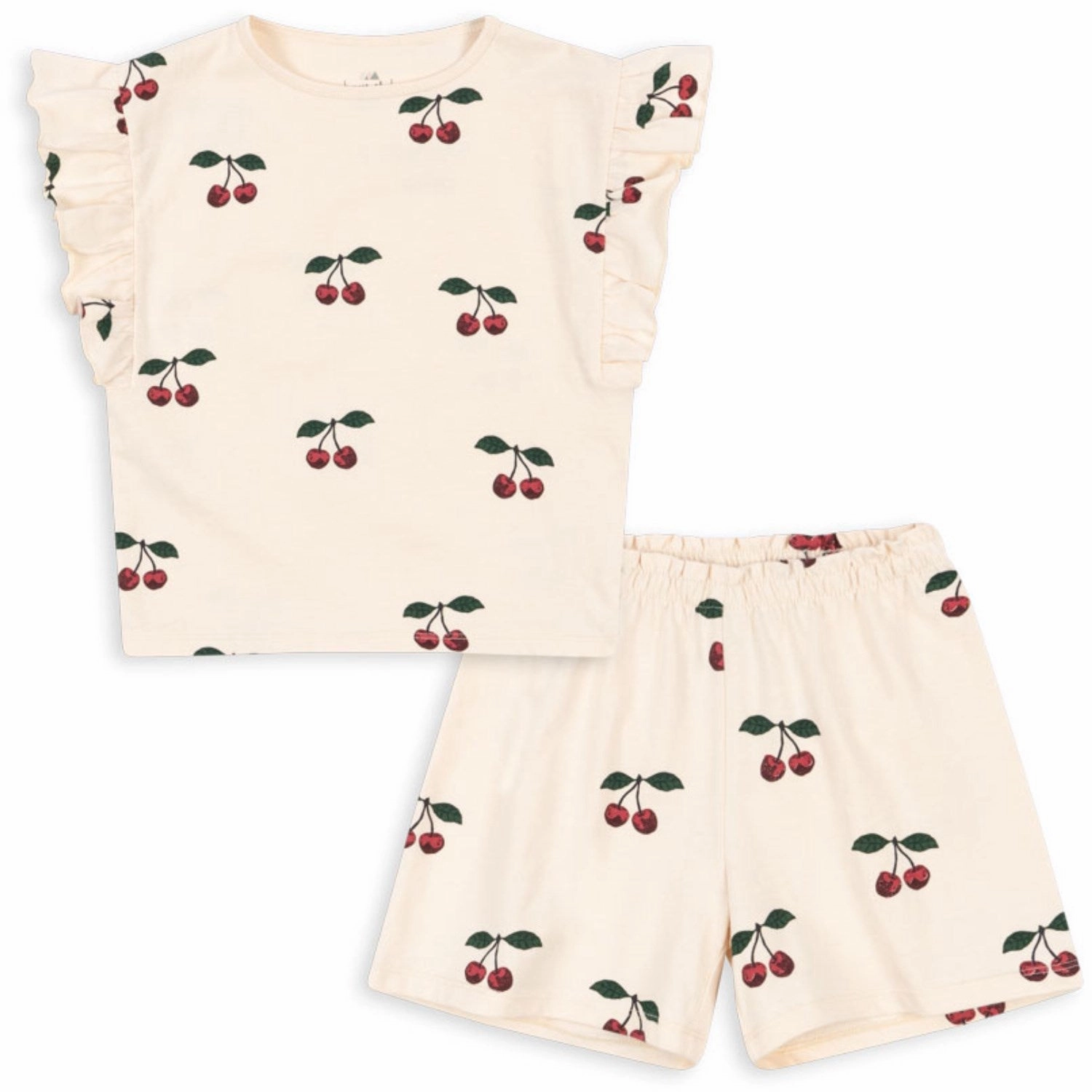 Fashionable Layer Konges Sl?jd Ma Grande Cerise Lin Frill Set Gots