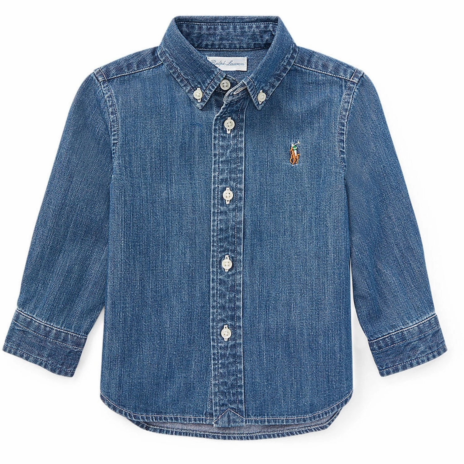Functional Design Fashion Forward Ralph Lauren Baby Dk Blue Baby Boy Sport Shirt