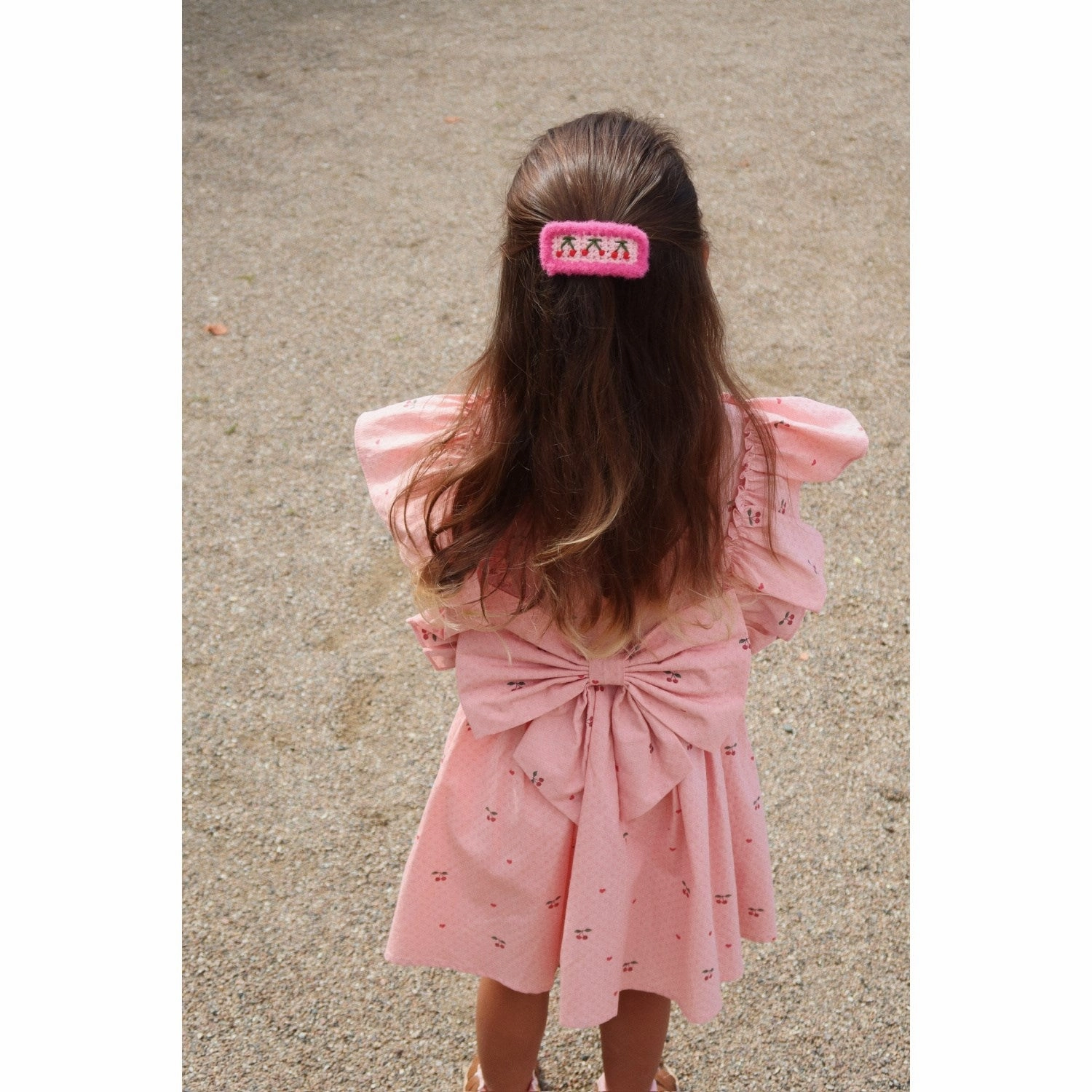 Konges Sl?jd Cherry Coeur Evia Bow Dress Gots Fresh Stitch