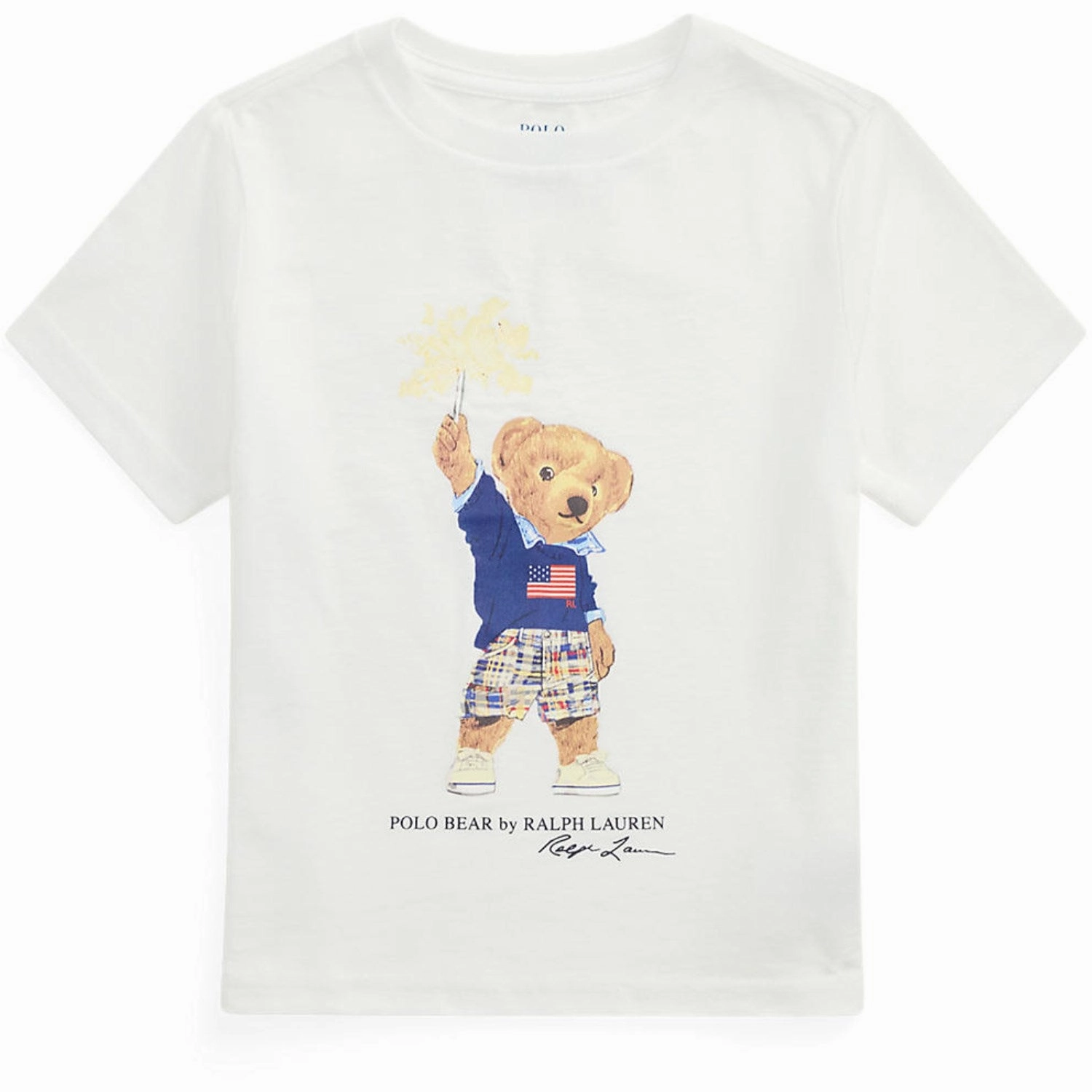 Street Style Trend Polo Ralph Lauren Pf24 White Hyannis Bear T-Shirt
