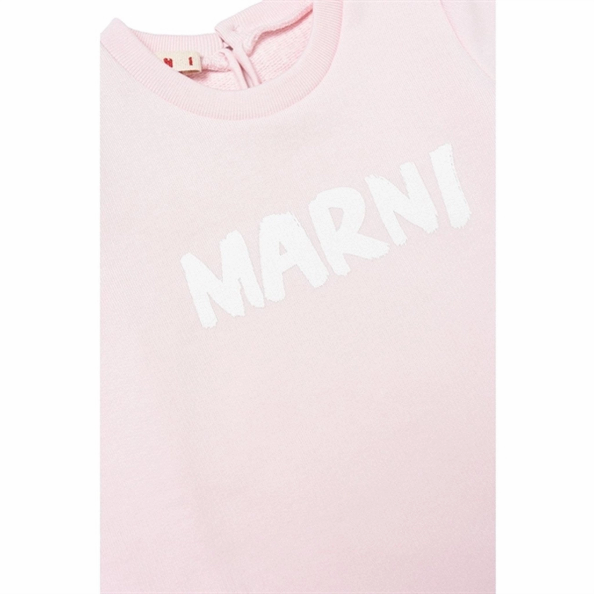 Front-Slit Country View Marni Ballet Pink Dress