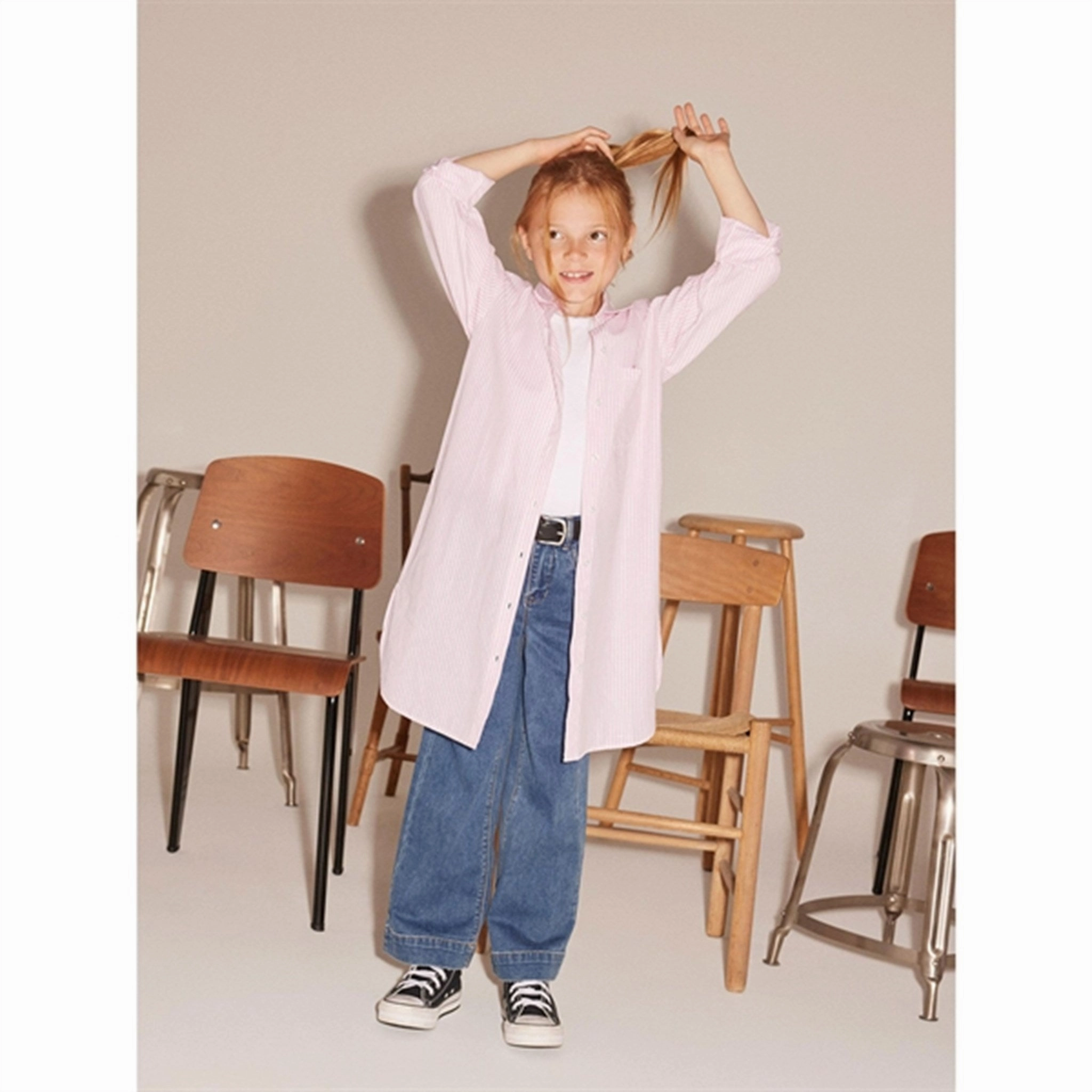 Name it Orchid Smoke Oda Shirt Dress Feminine Line