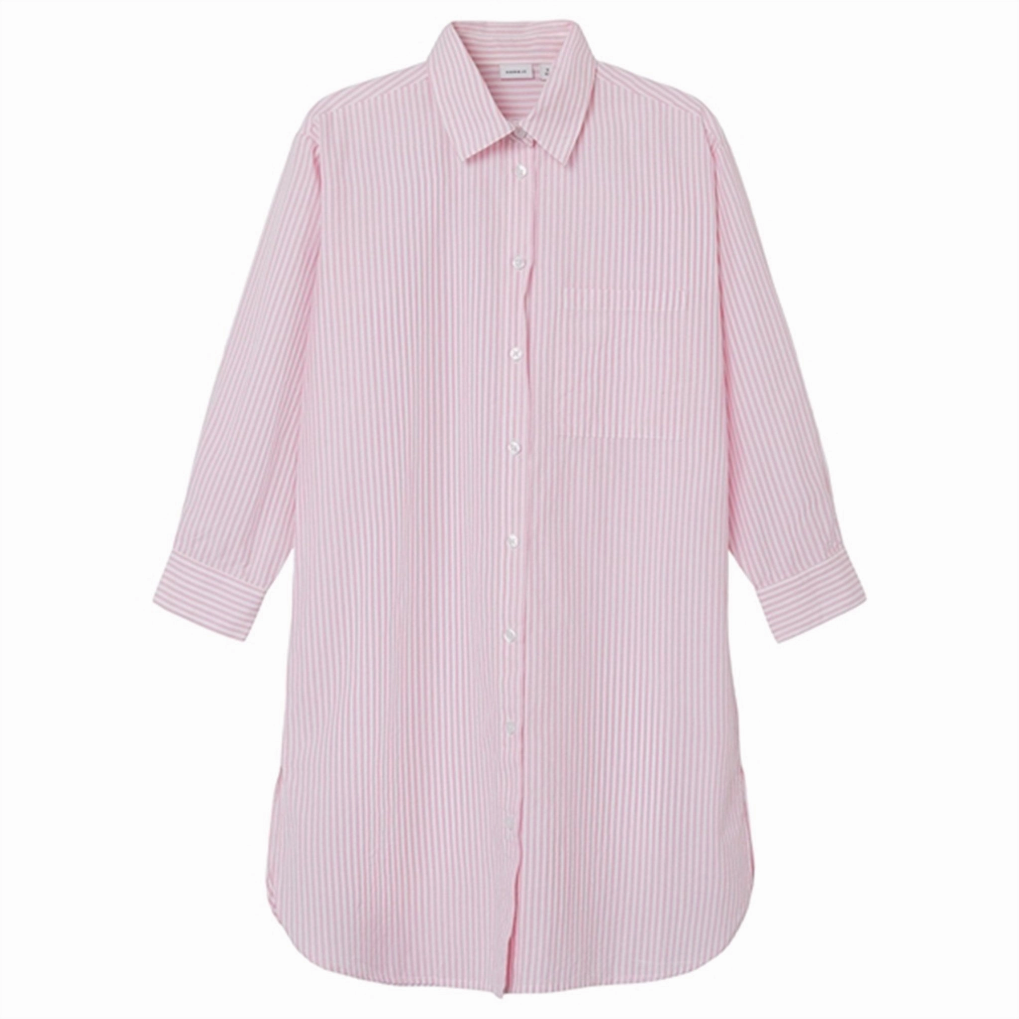 Name it Orchid Smoke Oda Shirt Dress Frayed-Edge