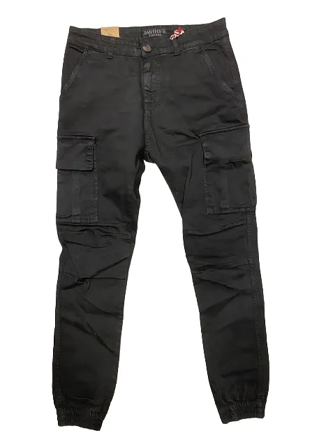 DurableBartack Smithy's Pantalone con tasconi ed elastico al fondo 803 nero