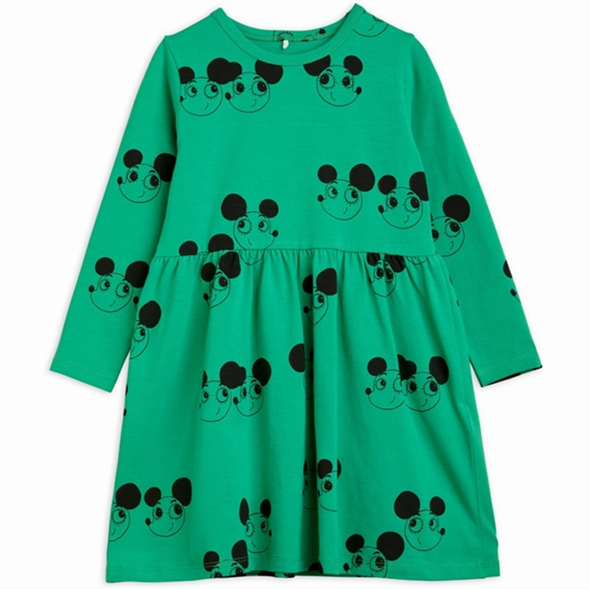 Smart and Elegant Classic Design Mini Rodini Ritzrats Aop Dress Green
