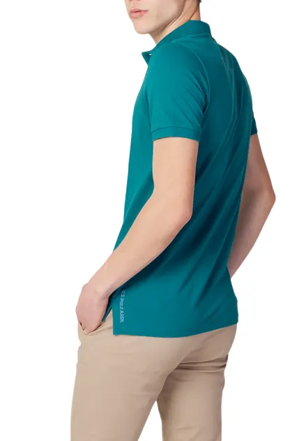U.S. Polo Assn. Polo manica corta da uomo King 41029 65079 234 oil Optimal Airflow Texture