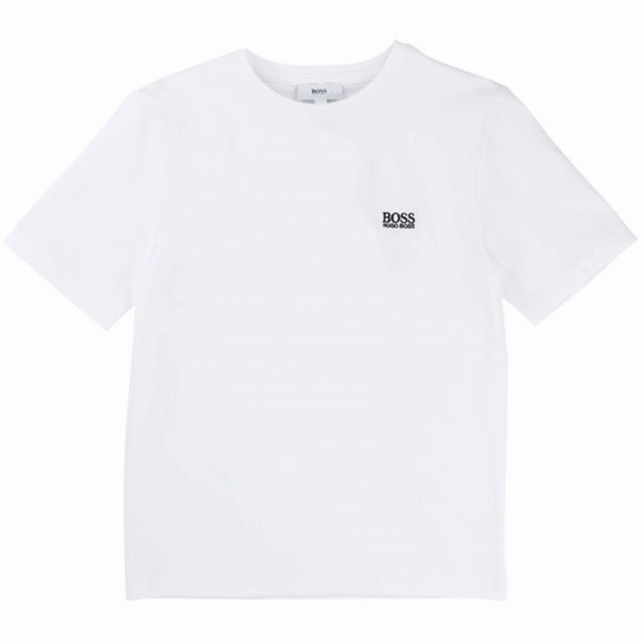 Hugo Boss Boy Tee Short Sleeves White Modern Smart Chic and Cozy Wear