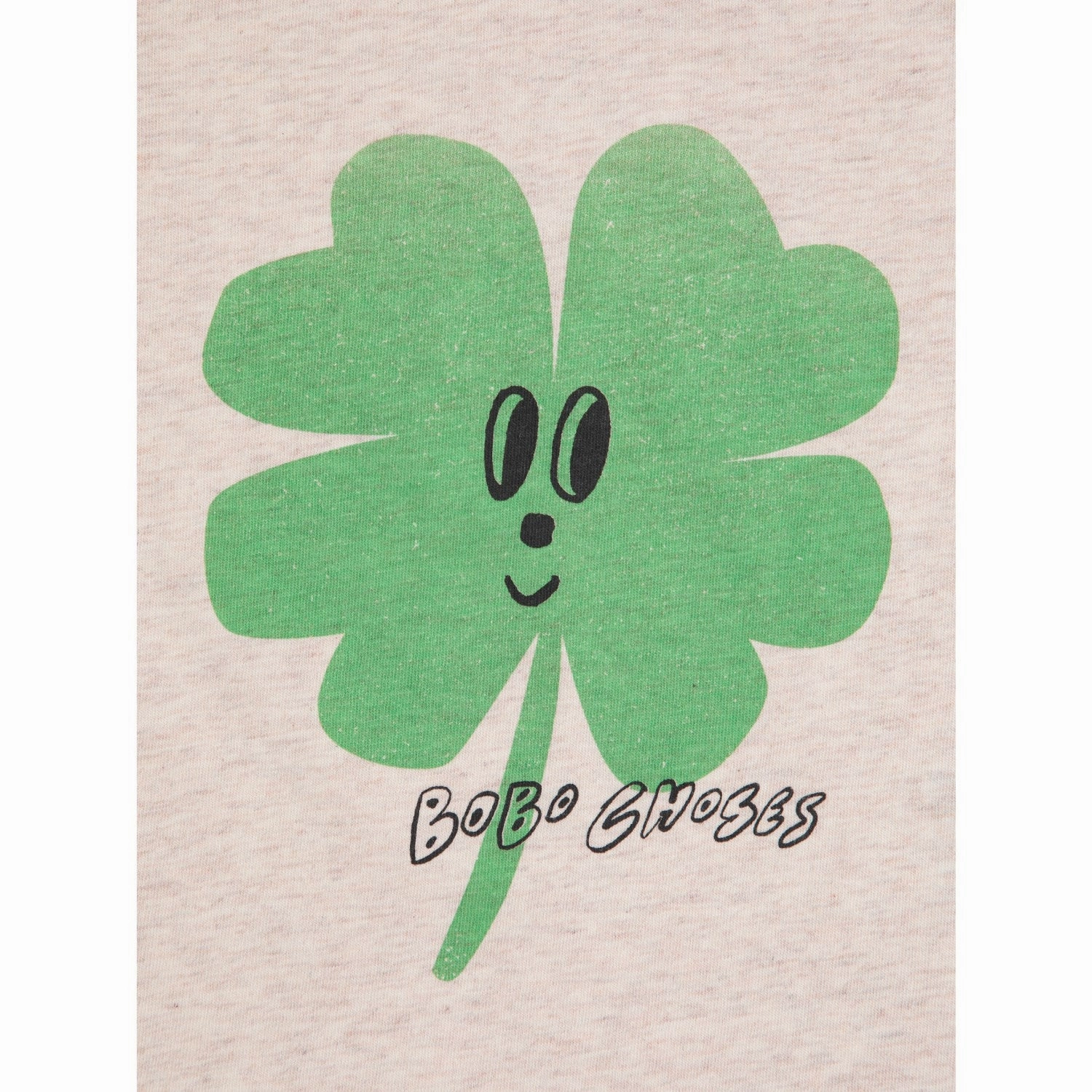 Bobo Choses White Lucky Clover T-Shirt Spring Collection Geometric Design