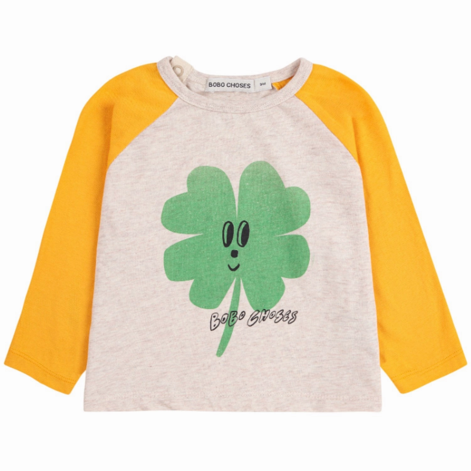Stylish Appearance Bobo Choses White Lucky Clover T-Shirt