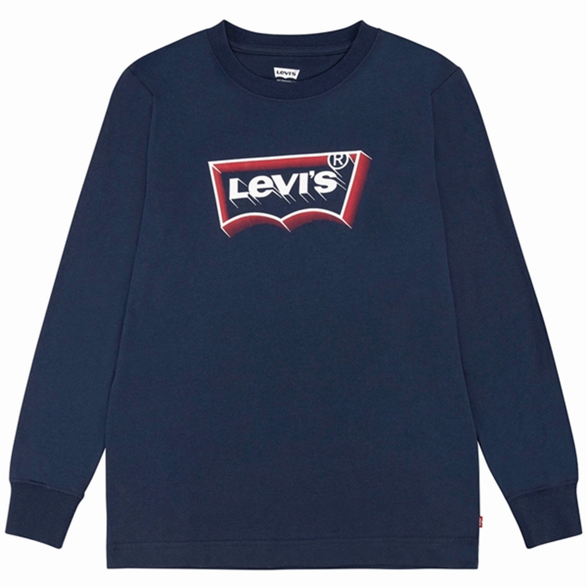 Levi's Baby Glow Effect Batwing Long Sleeve T-Shirt Dress Blues Urban Trend Indoor clothing