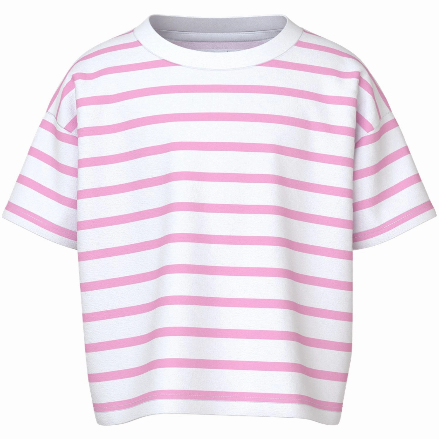 Name It Bright White Pink Frosting Vitanni Short Relaxed T-Shirt Stylish Comfort