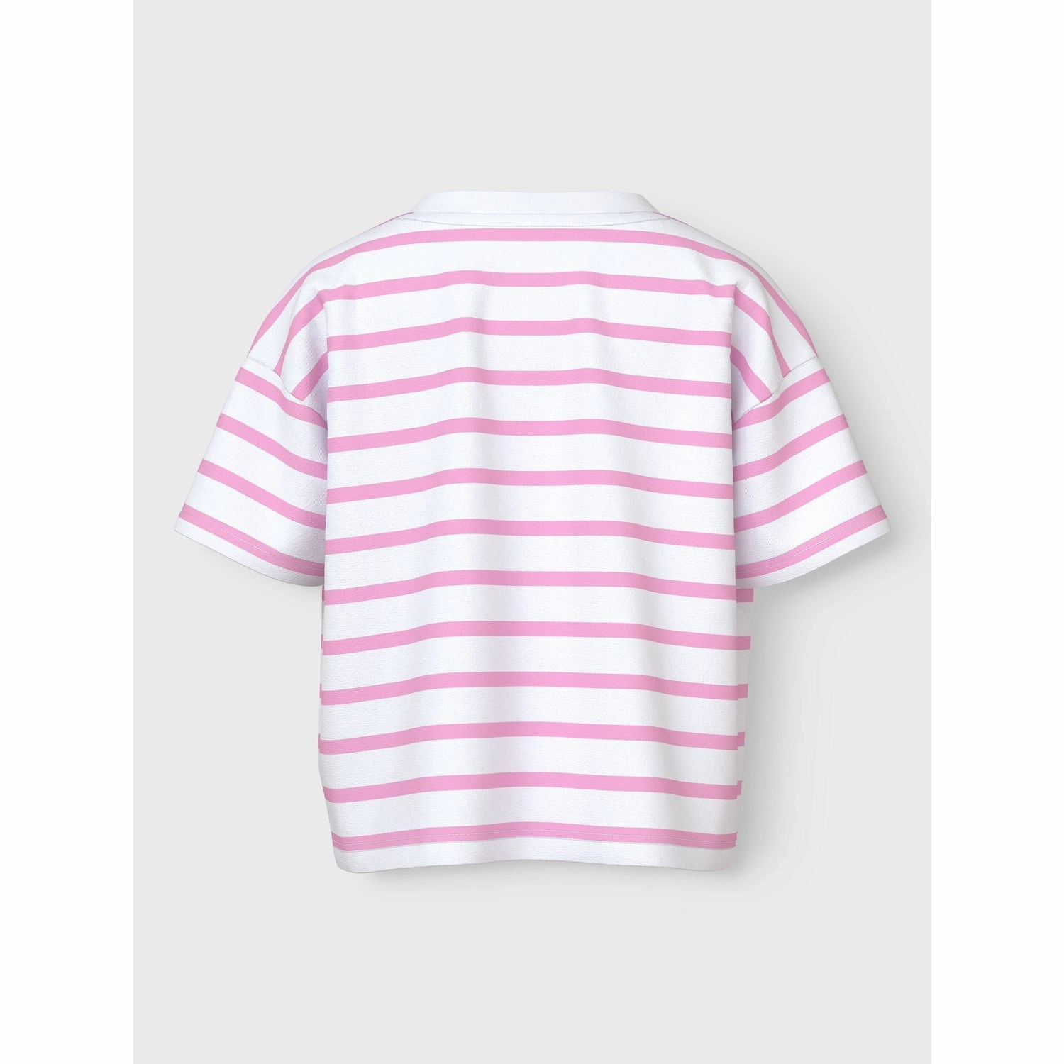 Adult Wear Recycled Material Name It Bright White Pink Frosting Vitanni Short Relaxed T-Shirt