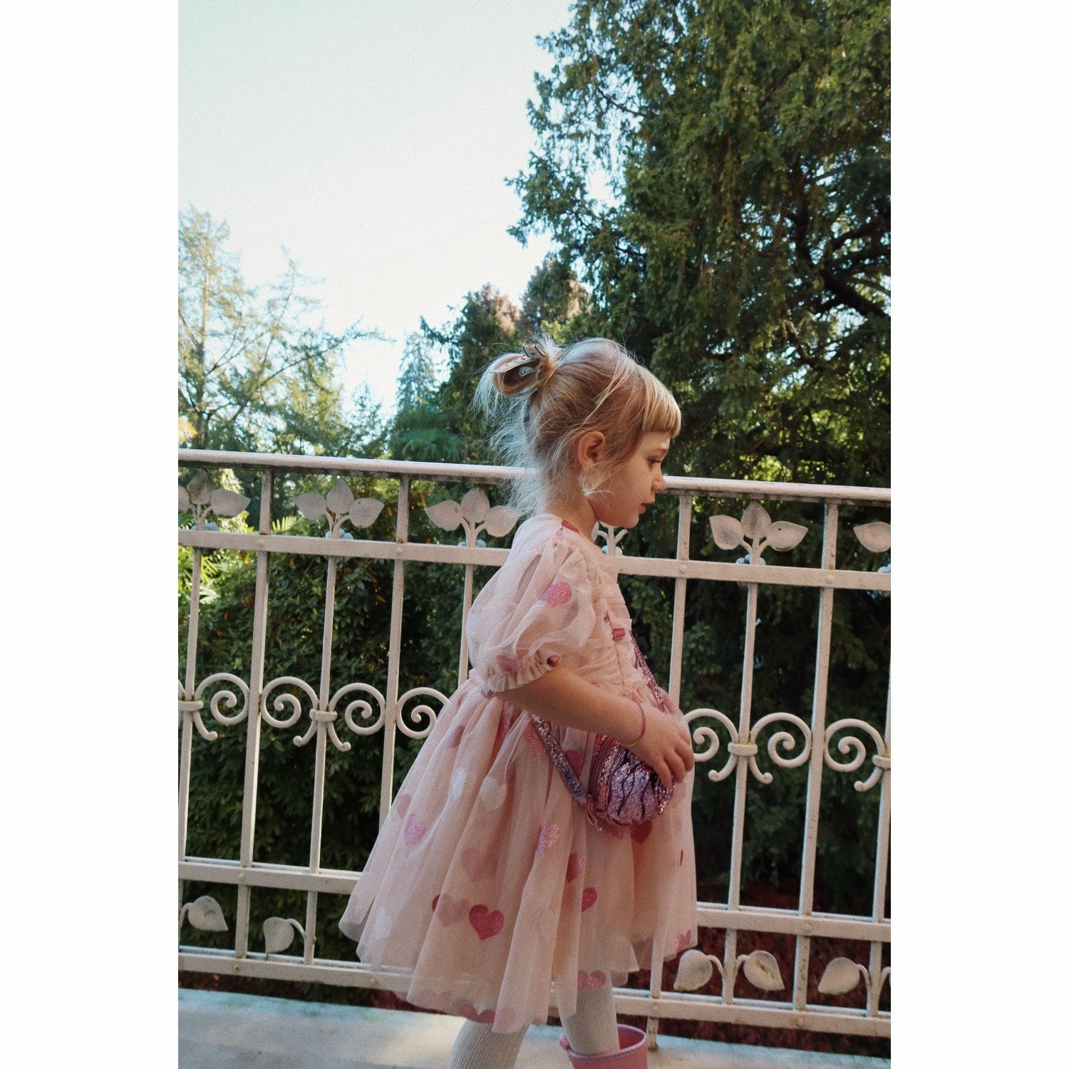 Konges Sl?jd Heart Rose Glitter Tullie Dress Peplum-Style