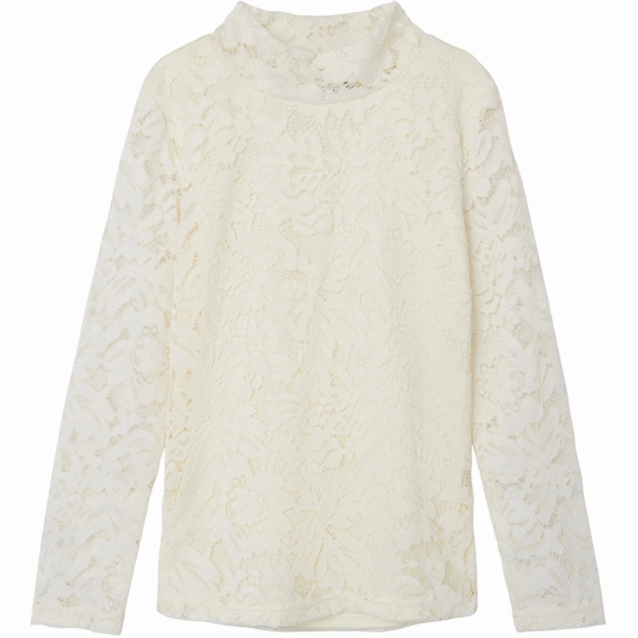 Name it Jet Stream Rydia Mock Neck Blouse Metallic Finish