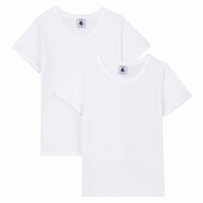 Petit Bateau T-shirt Mc 2-pack White Perfect Layer Wear Versatile Layer