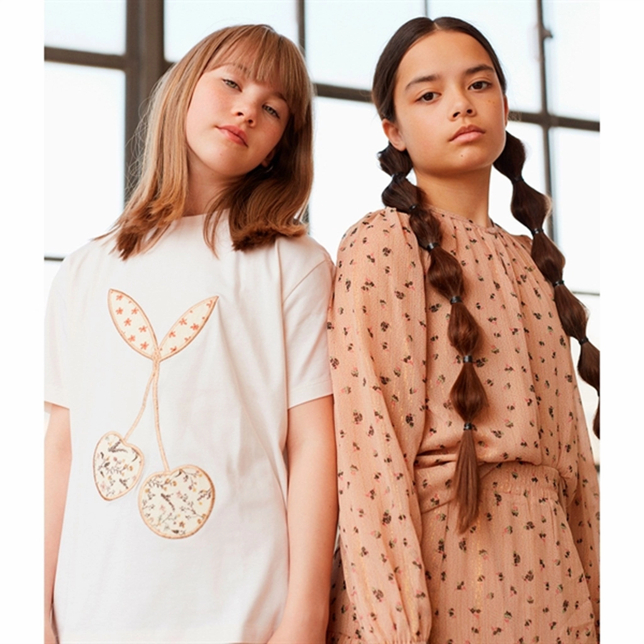 Sofie Schnoor Beige Blouse Youthful Appeal Chic Look