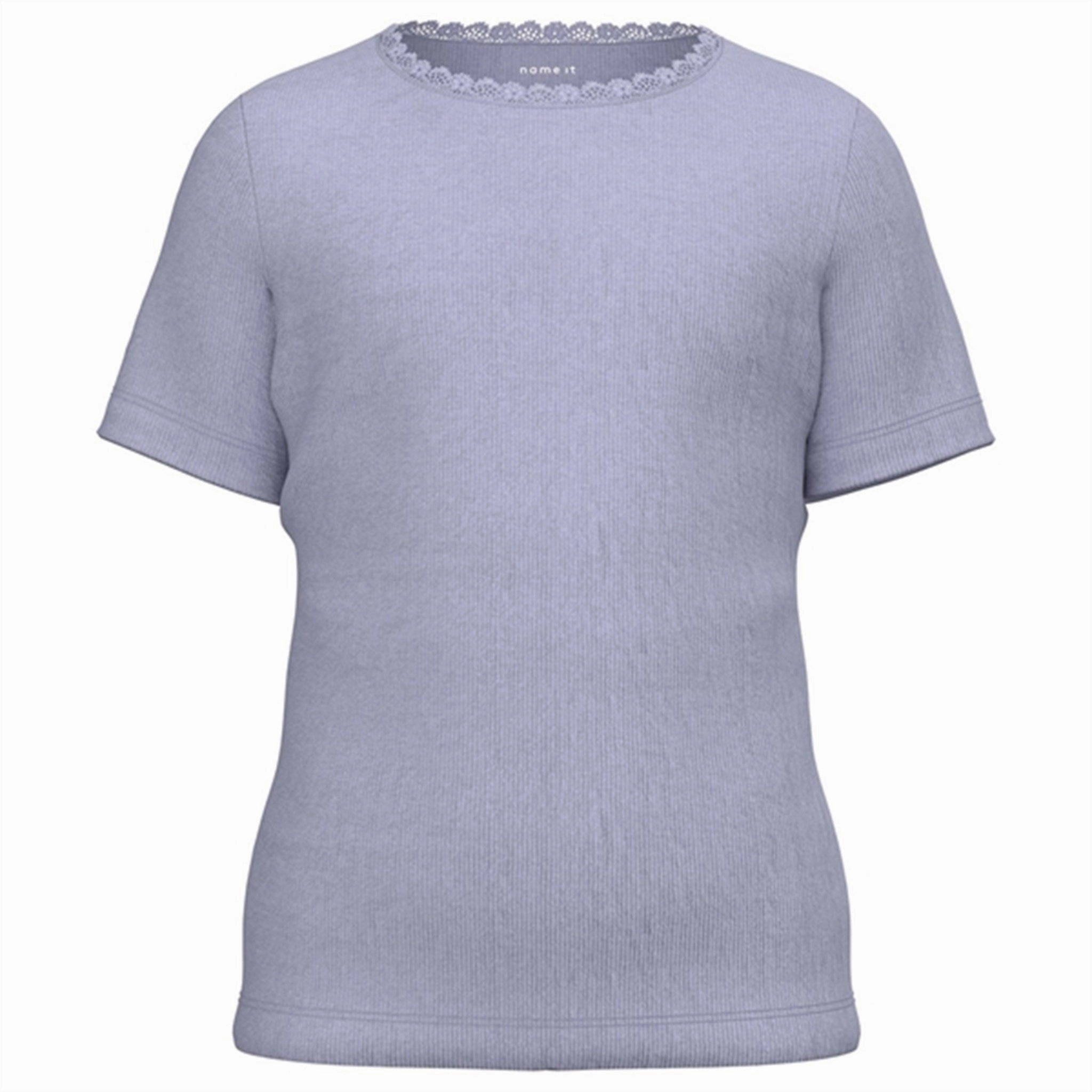 Name it Cosmic Sky Kab Slim T-Shirt Noos Effortless Daywear Chic Casual Wear