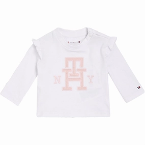 Trendy designs elegant design Tommy Hilfiger Baby Monogram Blouse White
