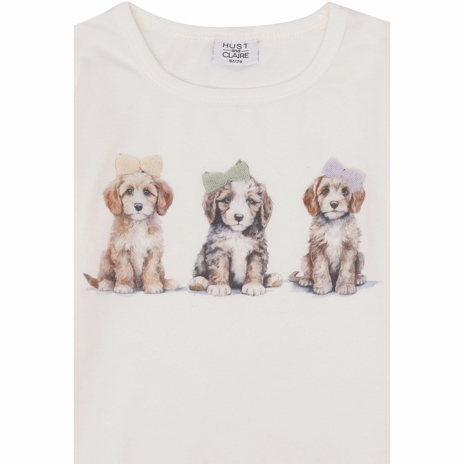 Breathable Layer Contrast Stitch Hust & Claire Ivory Alma Blouse