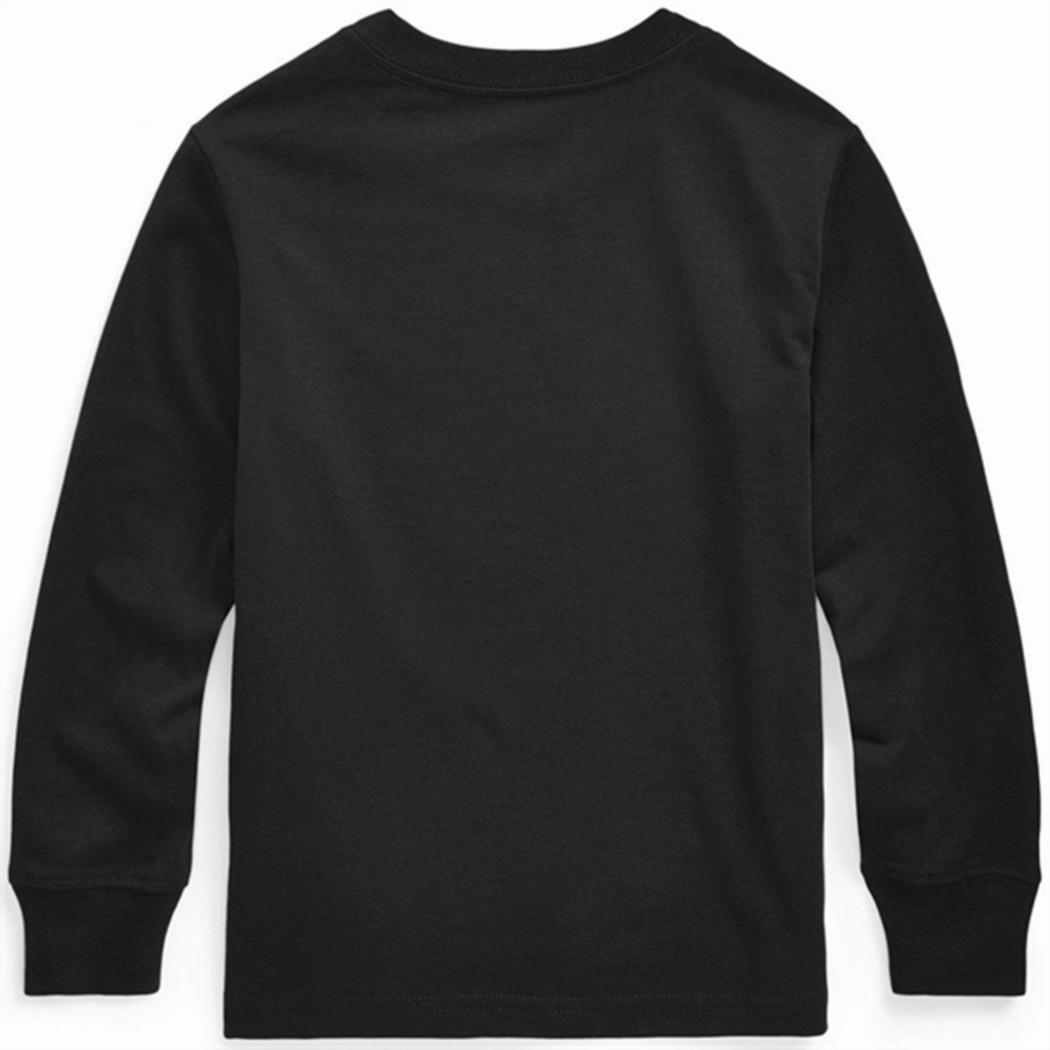 Trendy Pattern Polo Ralph Lauren Boy Long Sleeved Shirt Black