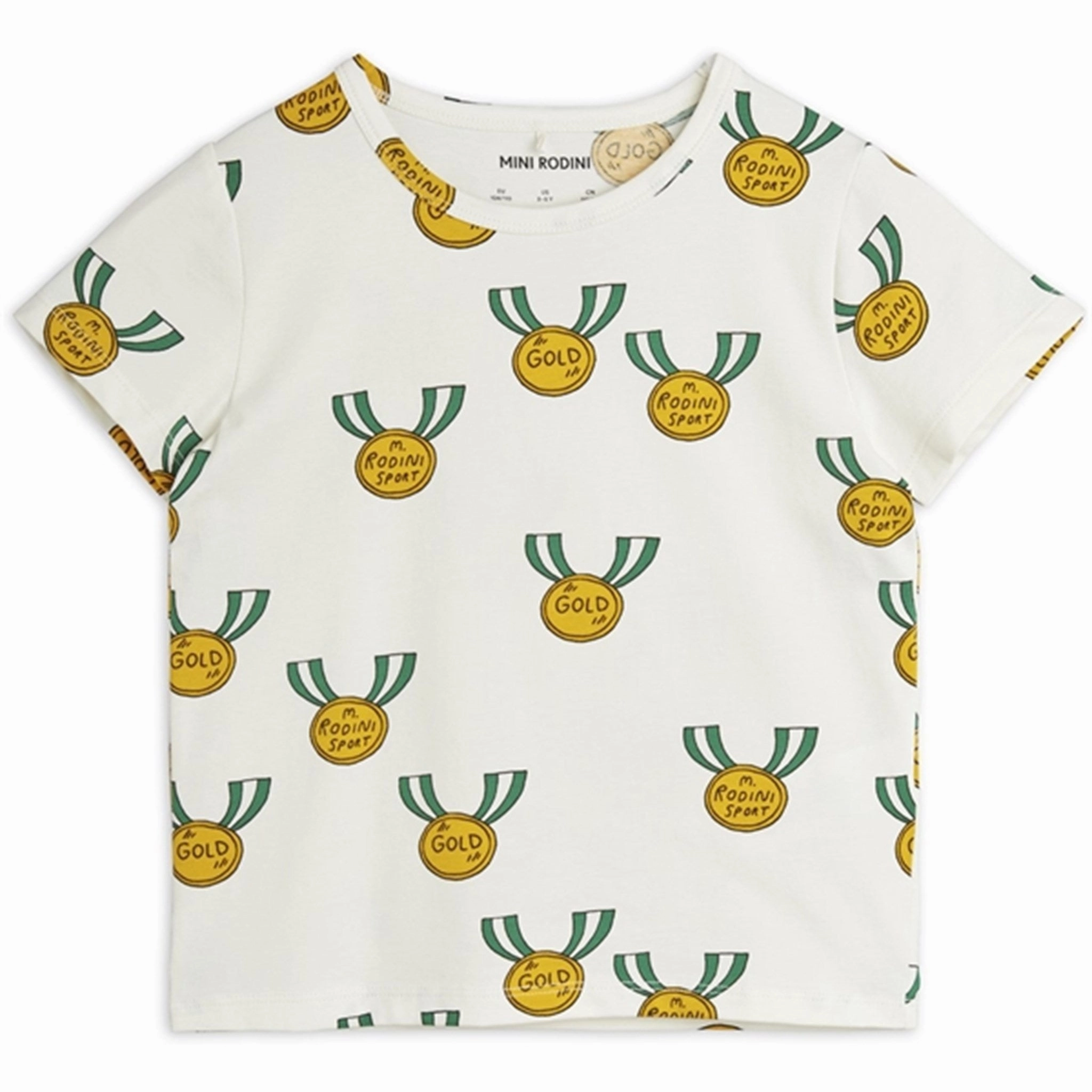 Fit for Everyone Mini Rodini Grey Medals Aop T-shirt