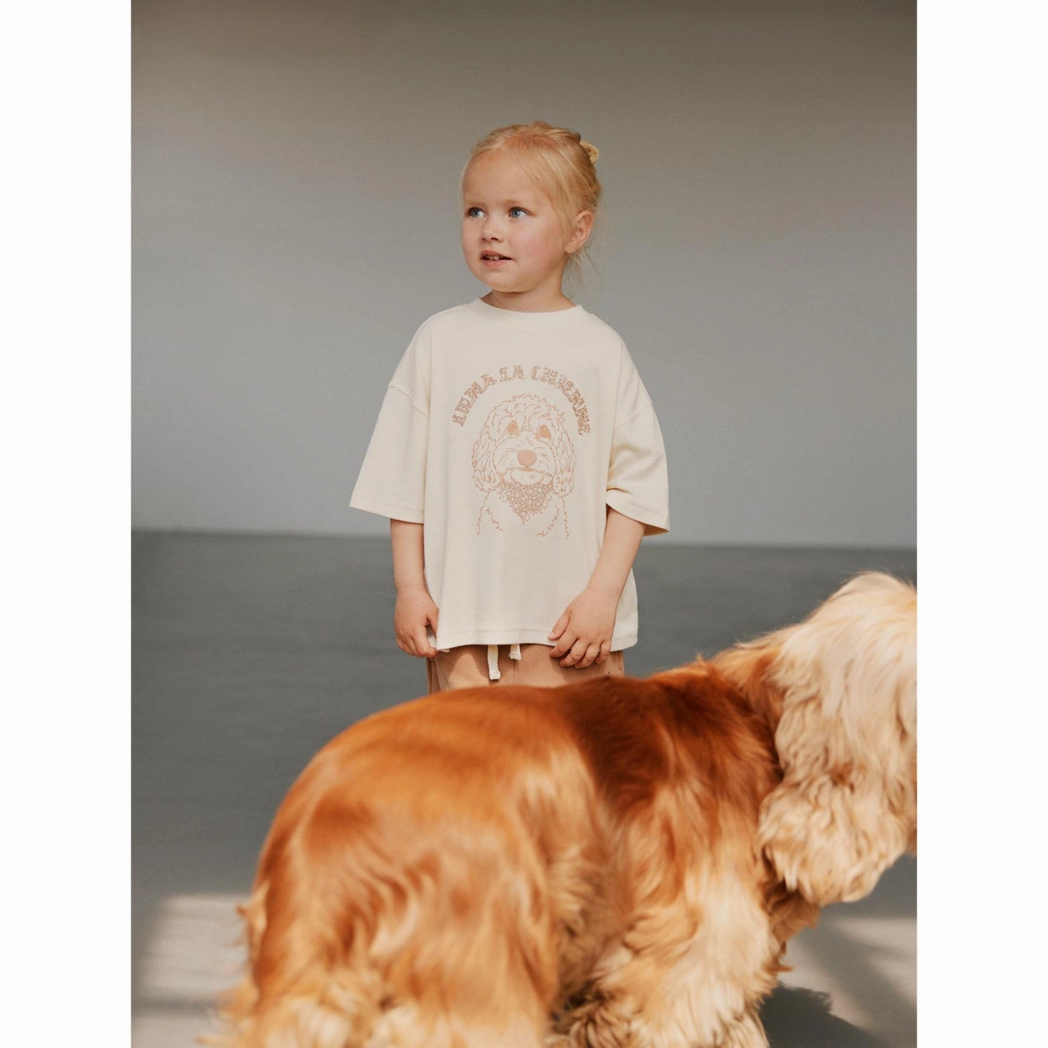 Sofie Schnoor Antique White T-Shirt Fashion and Comfort Heathered Fabric