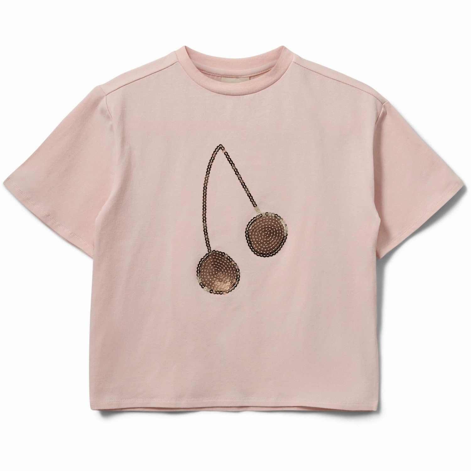 Sofie Schnoor Baby Pink Astask T-Shirt Adjustable Hem Lightweight Comfort