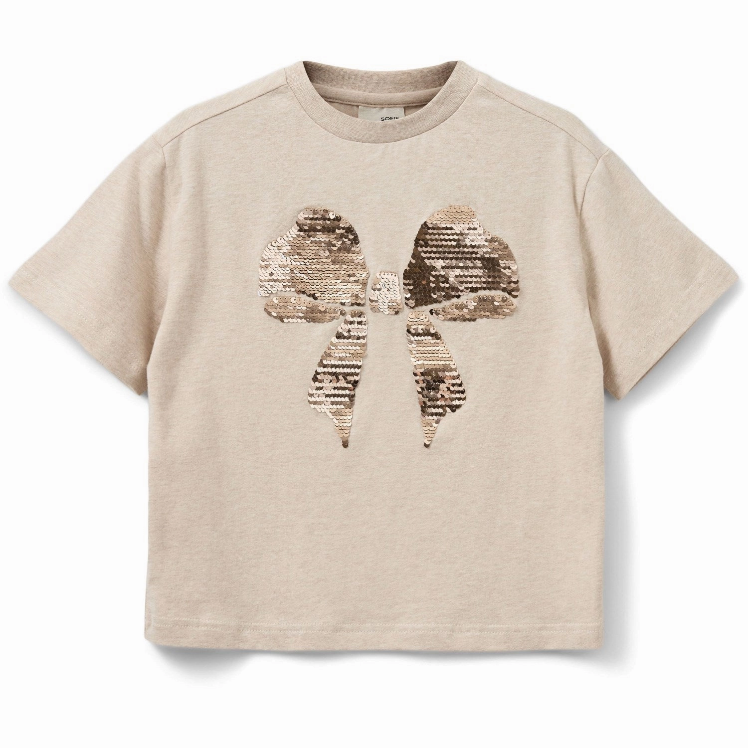 Midweight Knit Fashion-Forward Fit Sofie Schnoor Beige T-Shirt