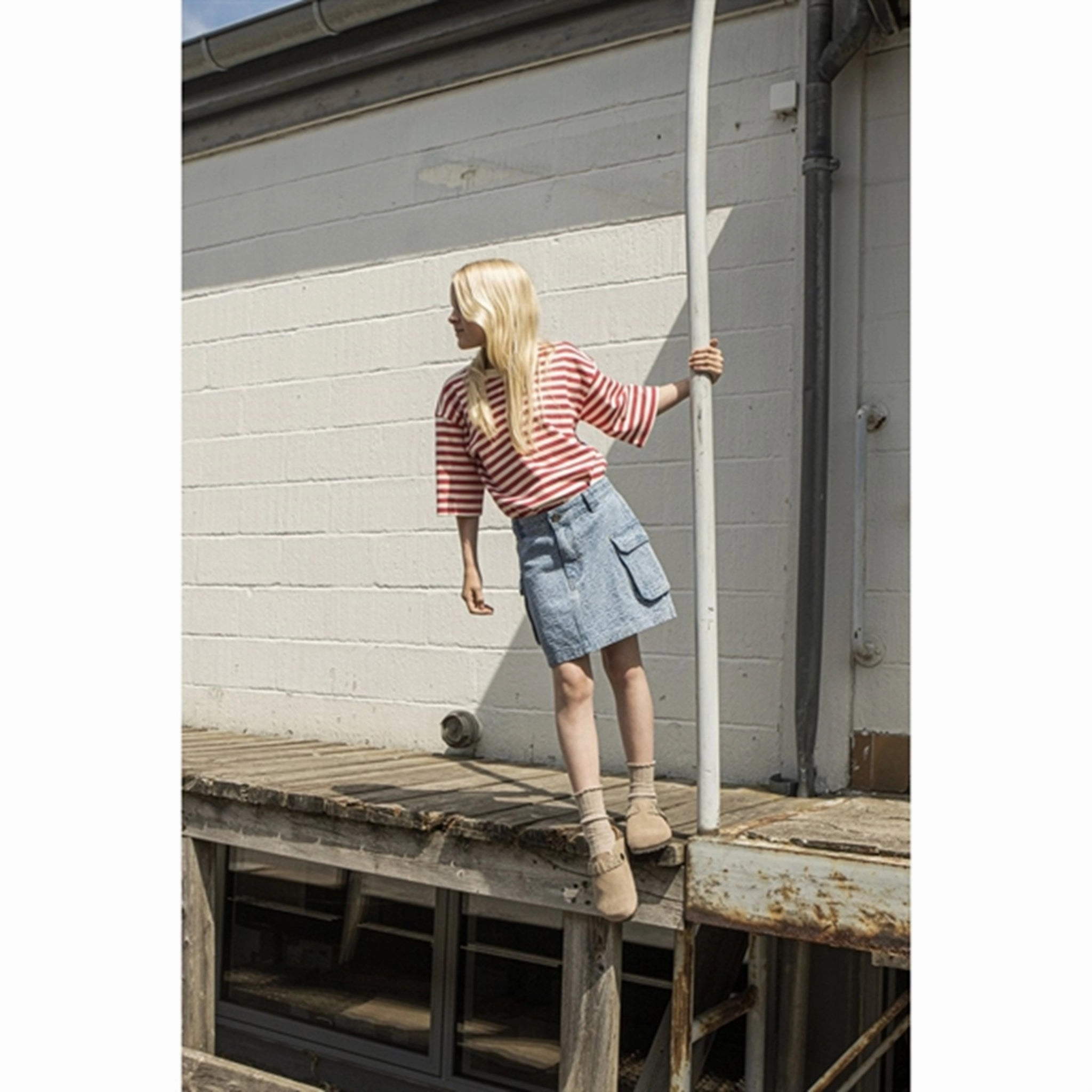 Anti Shrinkage Treatment High Density Fabric Sofie Schnoor Berry Red T-Shirt