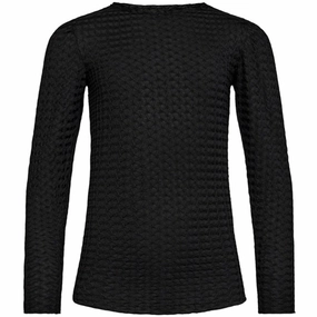 Sofie Schnoor Black Blouse Breathable Lining Abrasion Resistant Edges