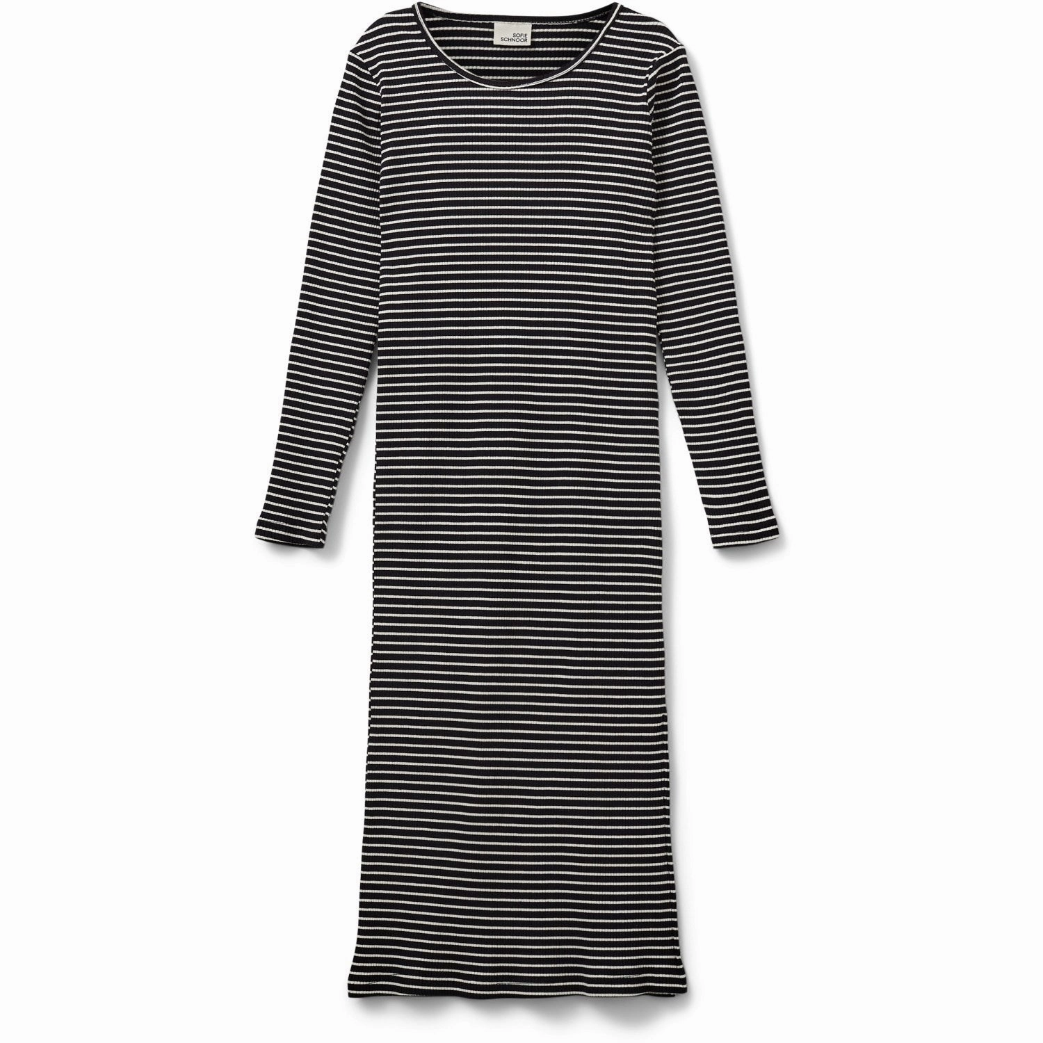 Sofie Schnoor Black Striped FacitaSY Dress Elegant Motion