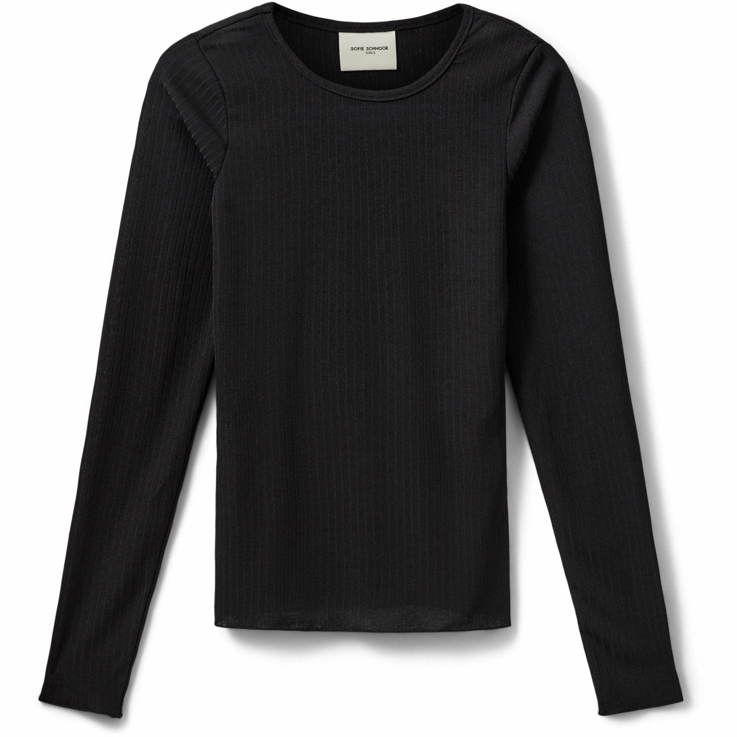 Stretchable Material Sofie Schnoor Black T-Shirt Long-Sleeve