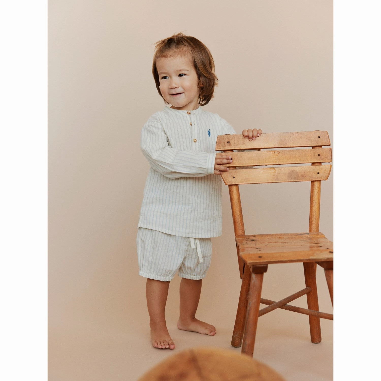 Sofie Schnoor Blue Striped Prestonsb Shirt Lightweight Construction