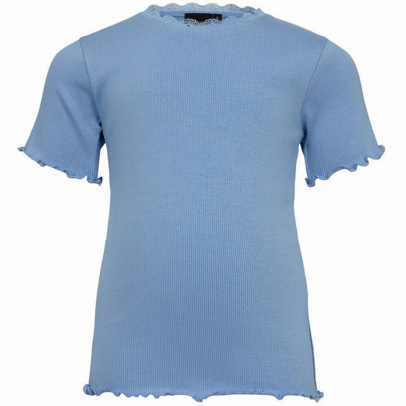 Stylish and Cozy Summer Style Sofie Schnoor Bright Blue T-shirt