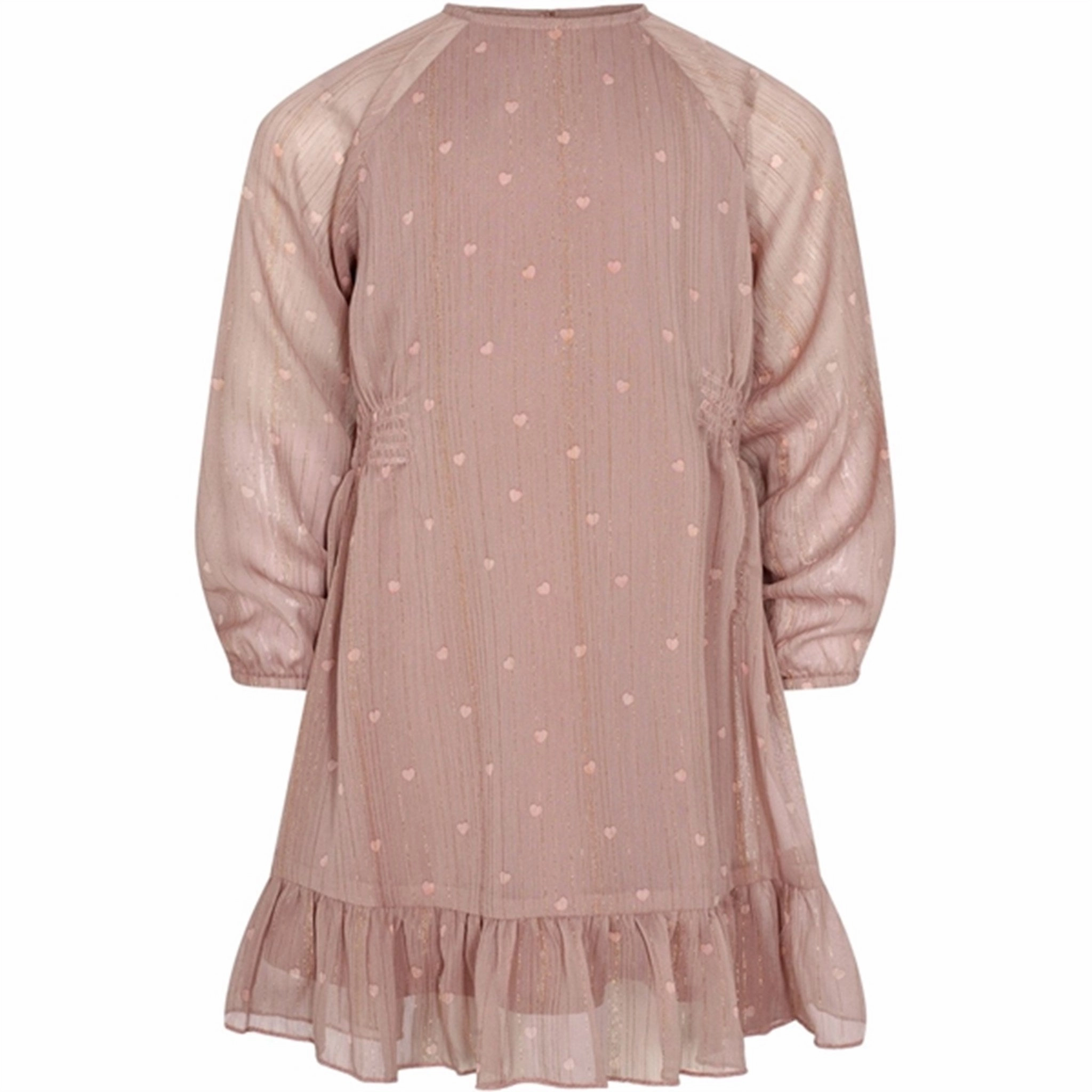 Sofie Schnoor Dark Purple Dress Elastic-Cuff Layered Fabric