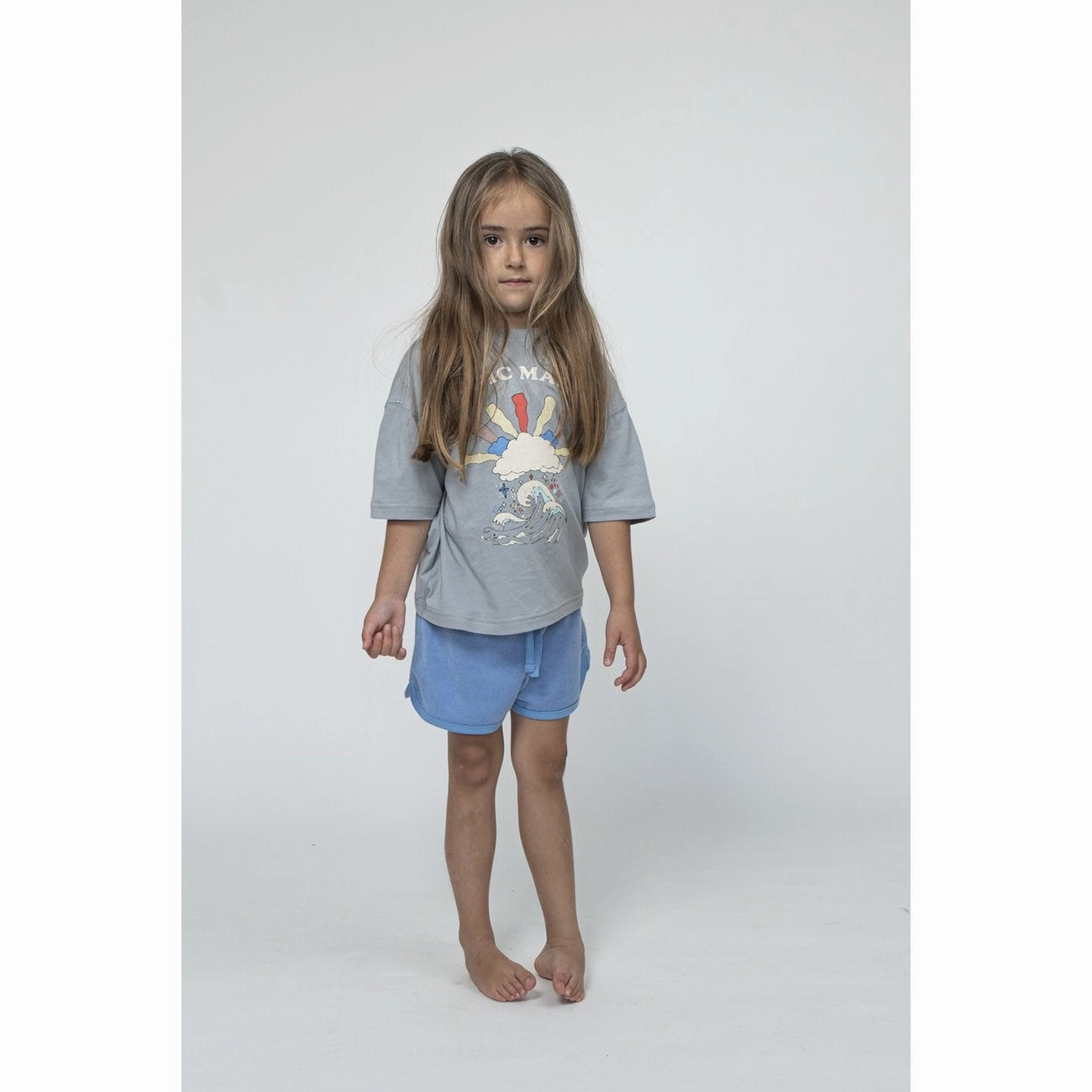 Sofie Schnoor Dusty Blue T-Shirt Soft and Flexible