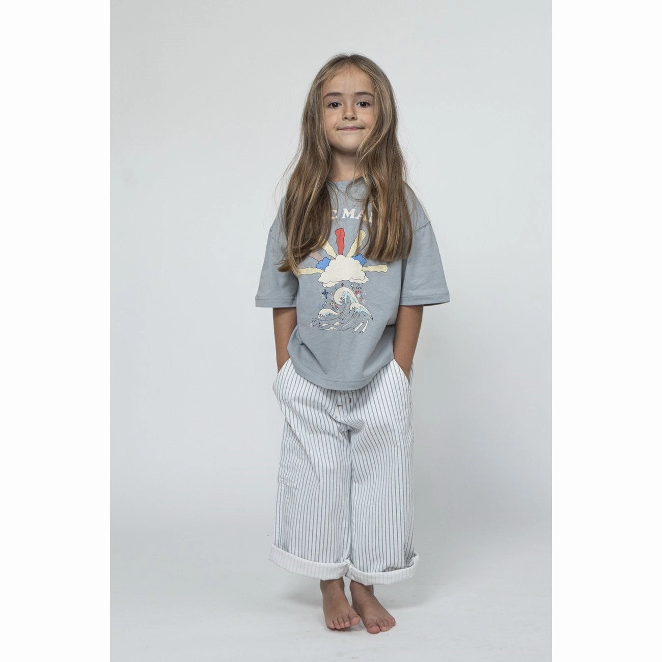 Minimal Outfit Sofie Schnoor Dusty Blue T-Shirt