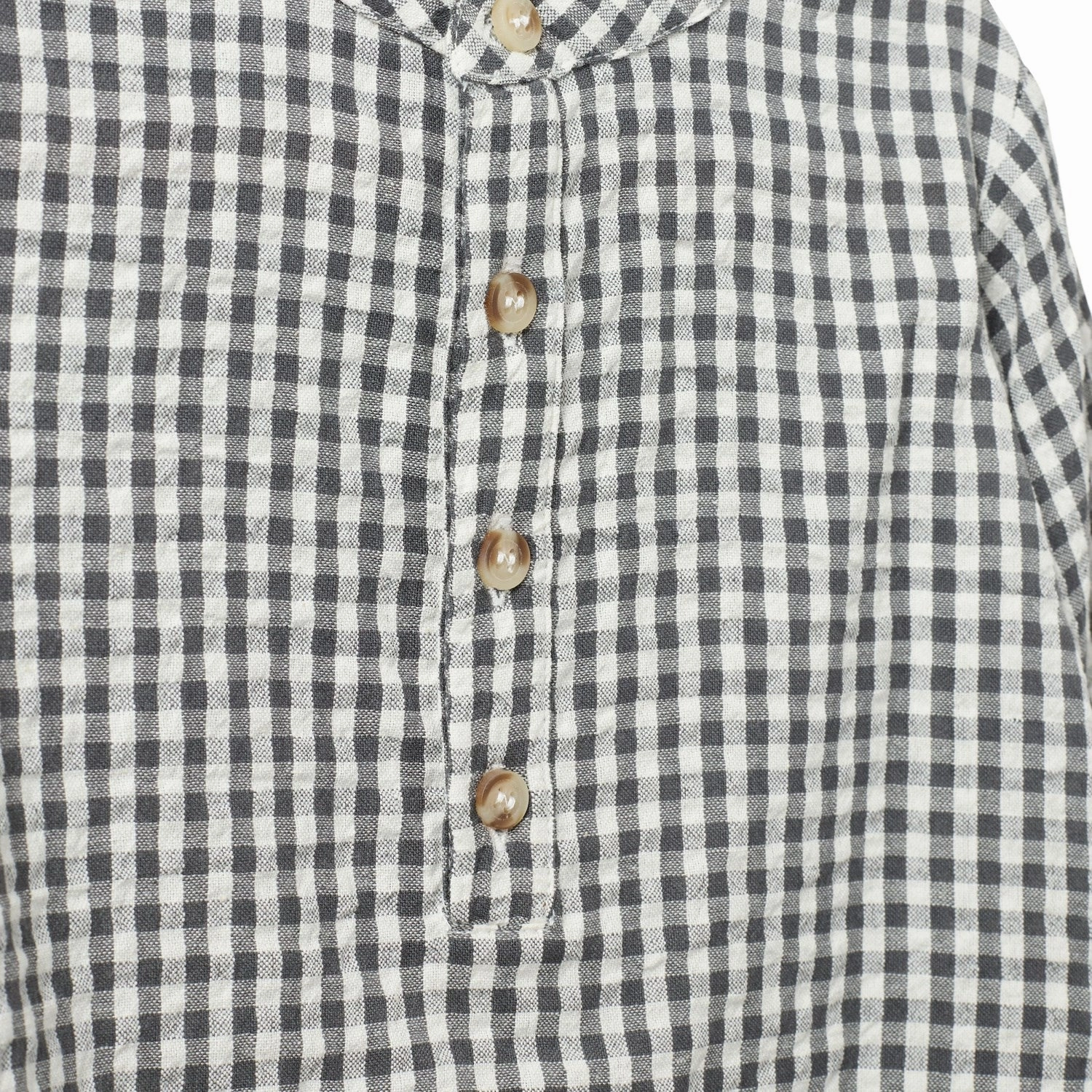 Sofie Schnoor Grey Check Shirt Sustainable Dye Process Streamlined Design