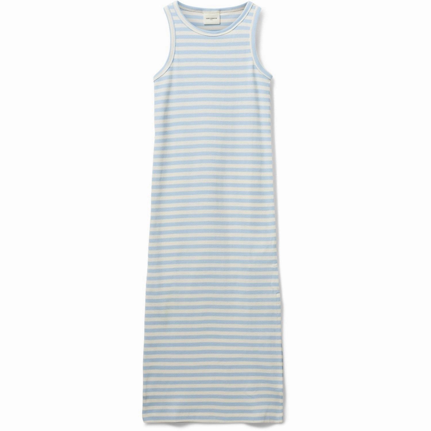 Sofie Schnoor Ice Blue Dress Boat-Neck Party Floral