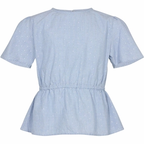 Sofie Schnoor Ice Blue Skjorte Flex Fit Collar