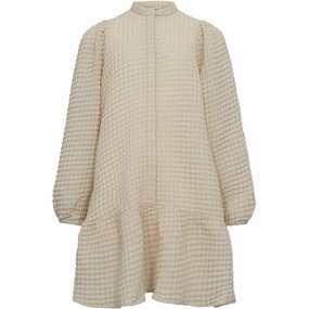 Sofie Schnoor Light Sand Dress Calm Grace wrap waist