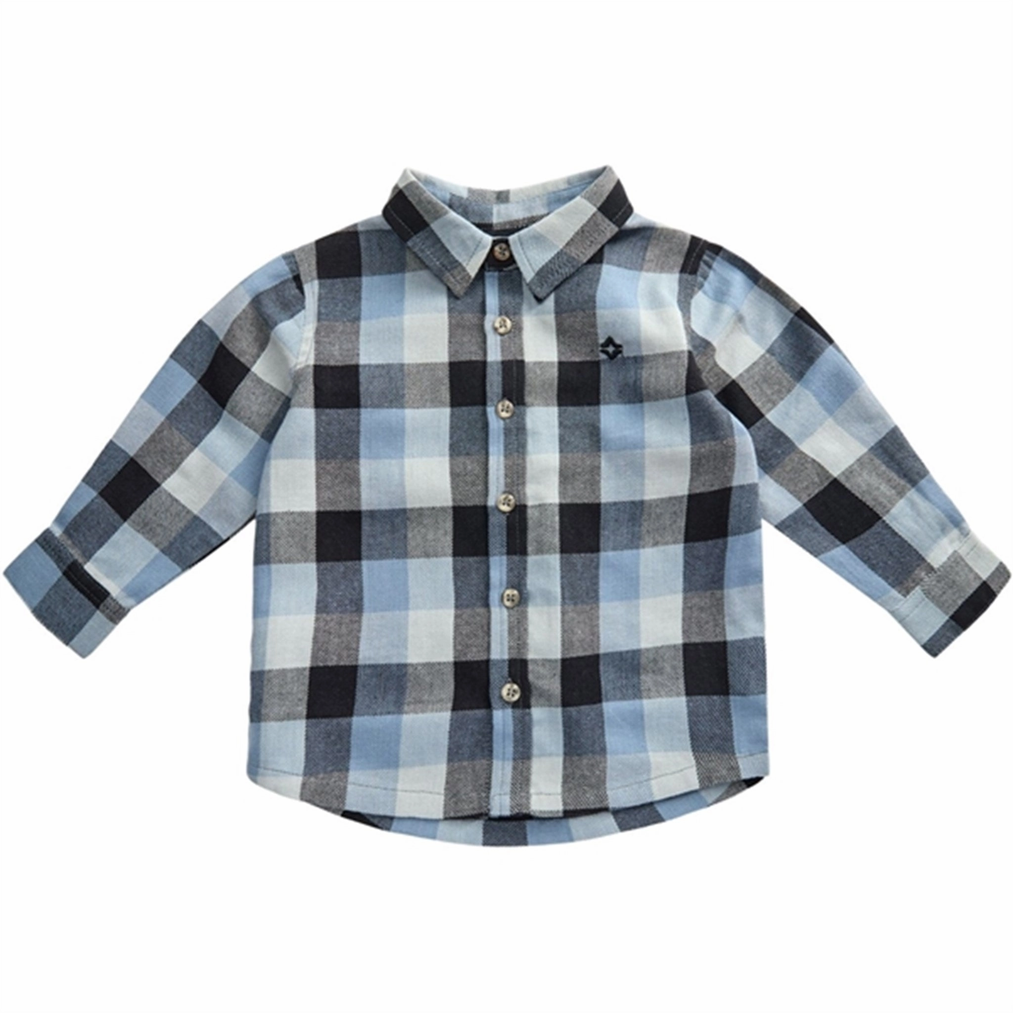 Street Style Double Needle Hemming Sofie Schnoor Middle Blue Shirt